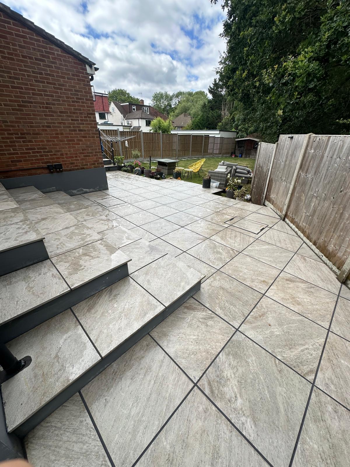 new tiling+grout